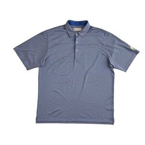 Donald Ross (Mens Size XL) Golf Polo Shirt Striped Stretch Pullover Short Sleeve